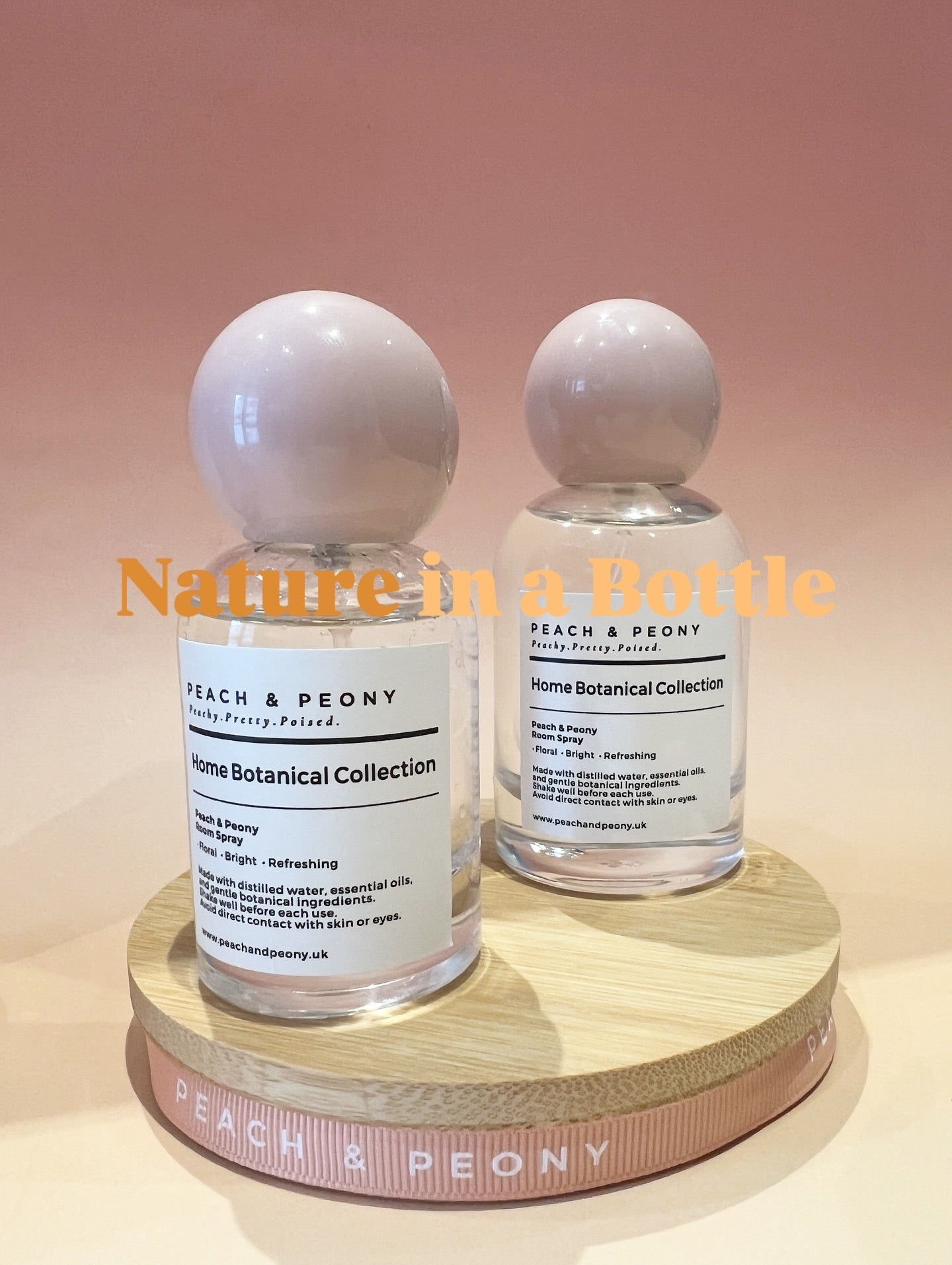 Botanical Natural Room Spray Peach & Peony Scent