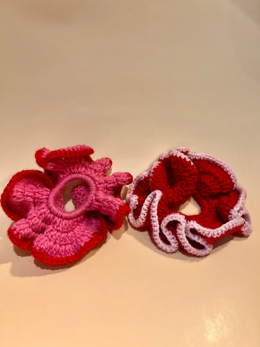 Handmade Crochet Scrunchies