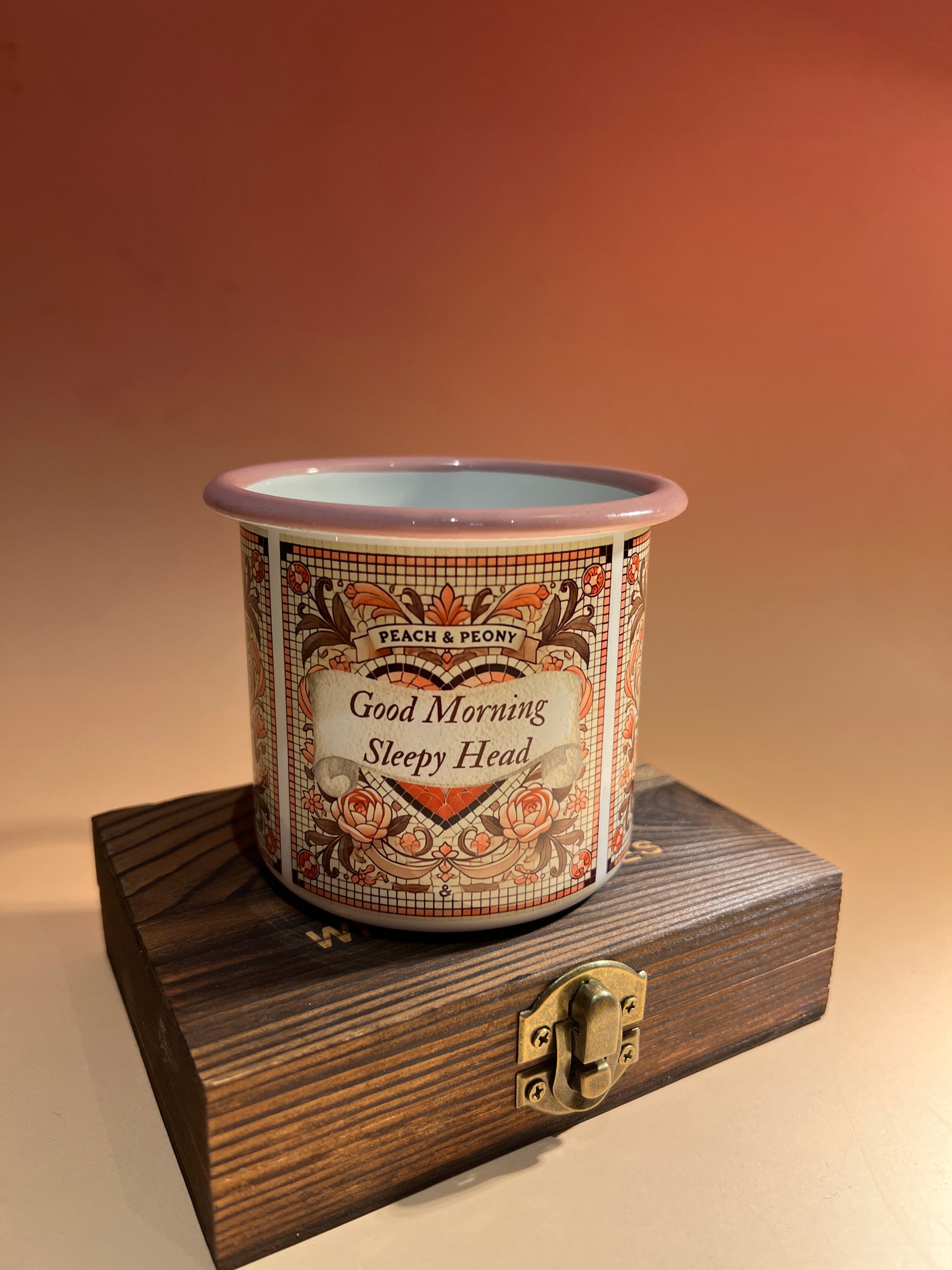 Enamel coffee tea mug