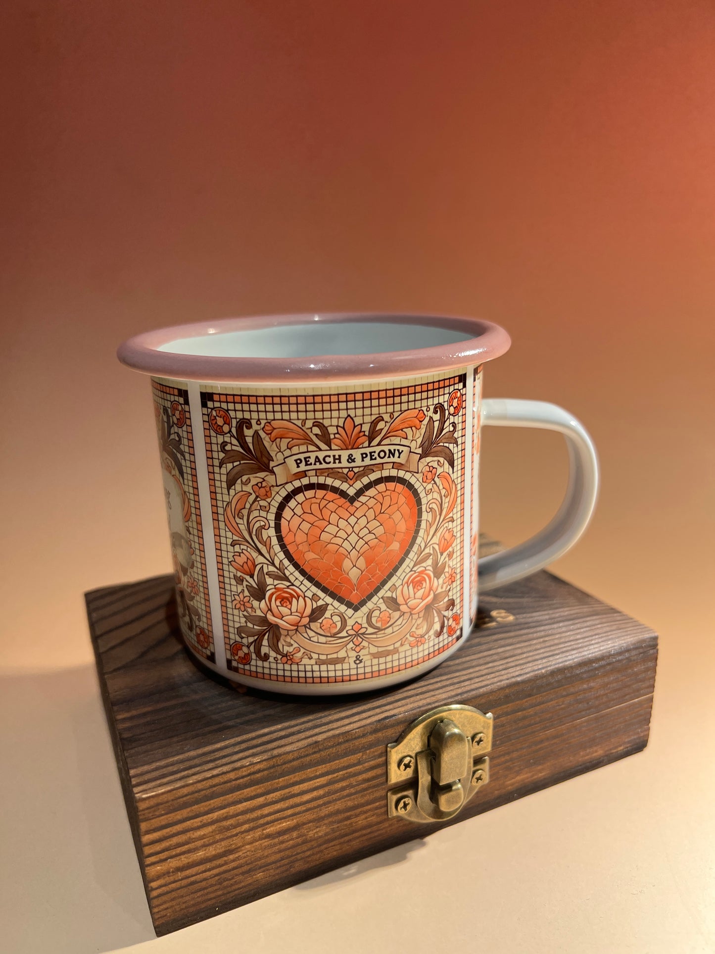 Enamel coffee tea mug
