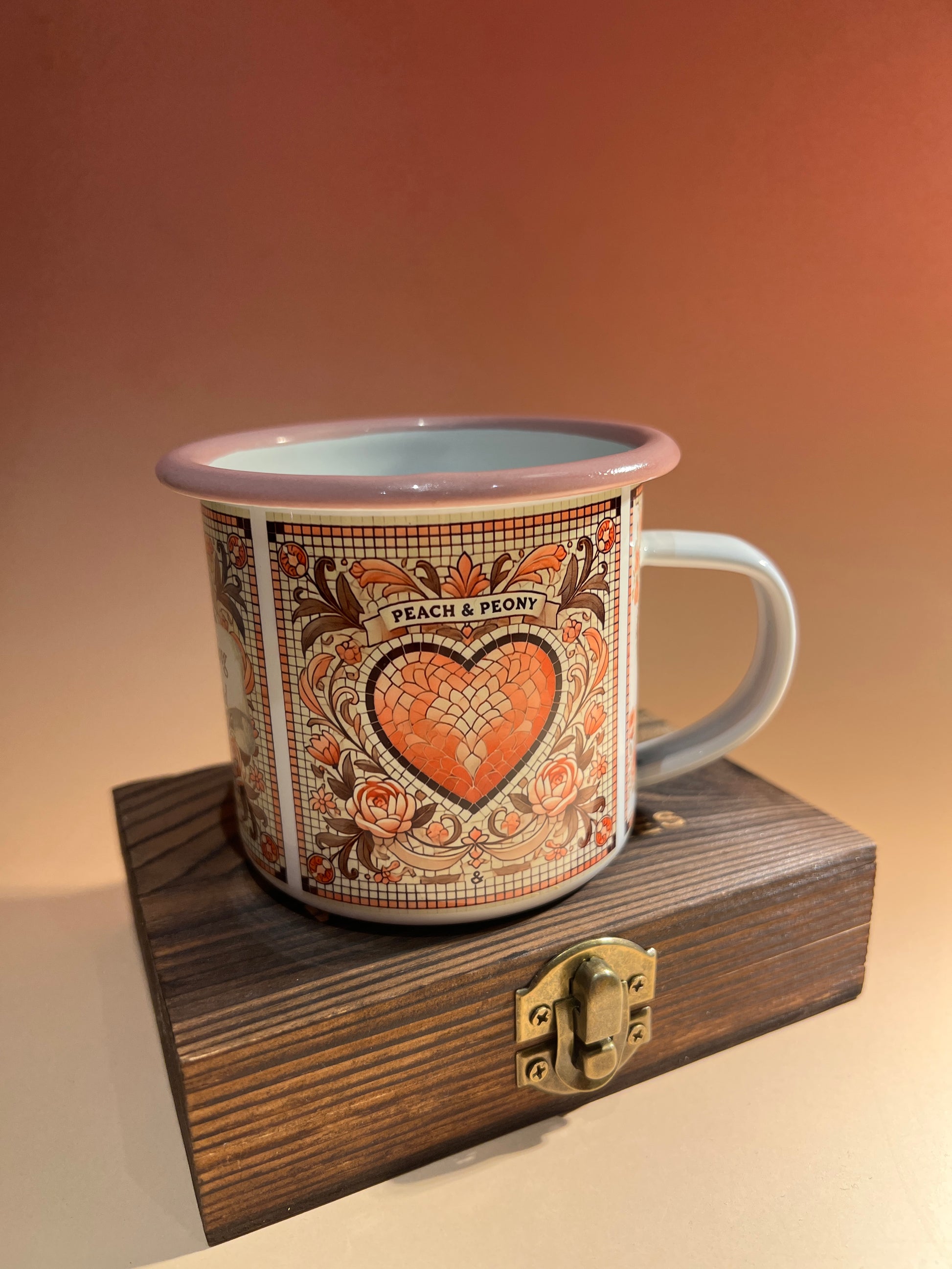Enamel coffee tea mug