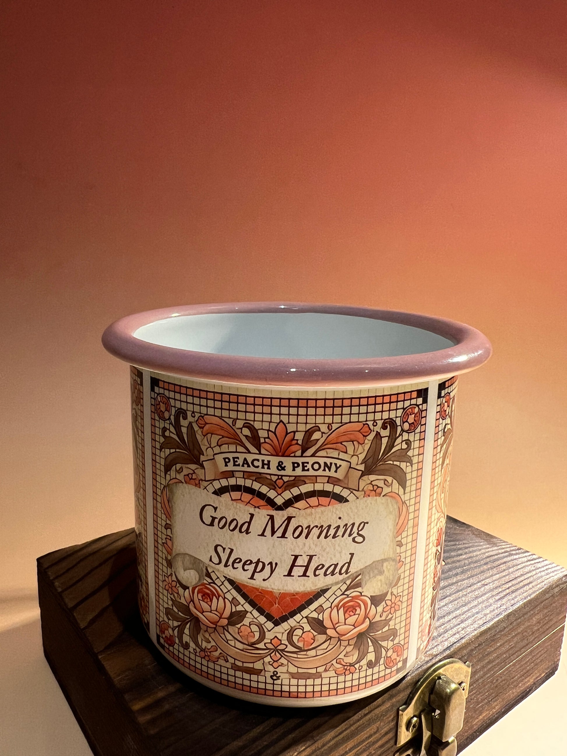 Enamel coffee tea mug