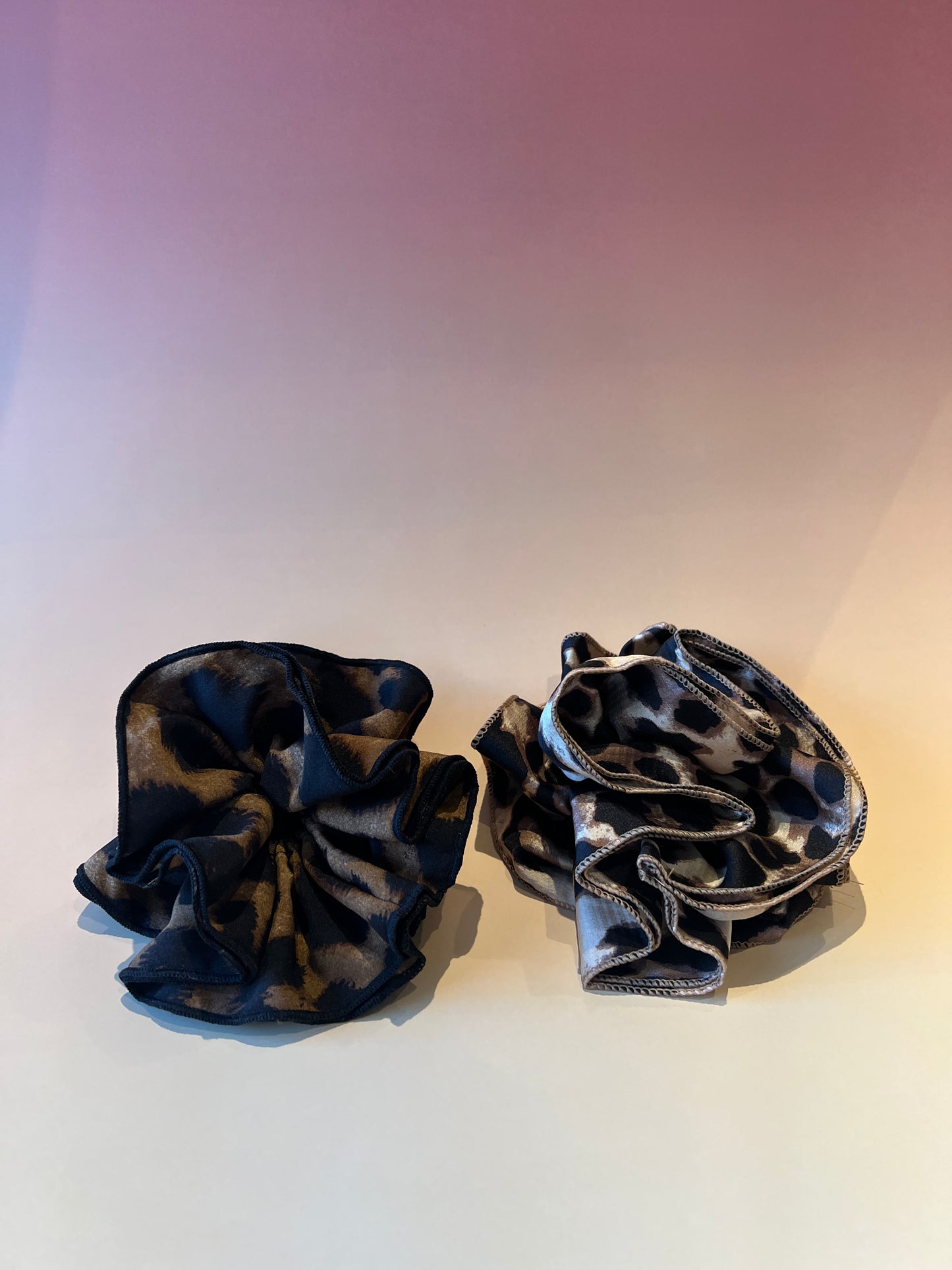 Leopard Print Scrunchies