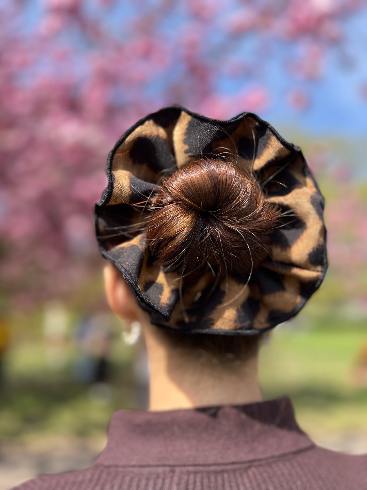 Leopard Print Scrunchies
