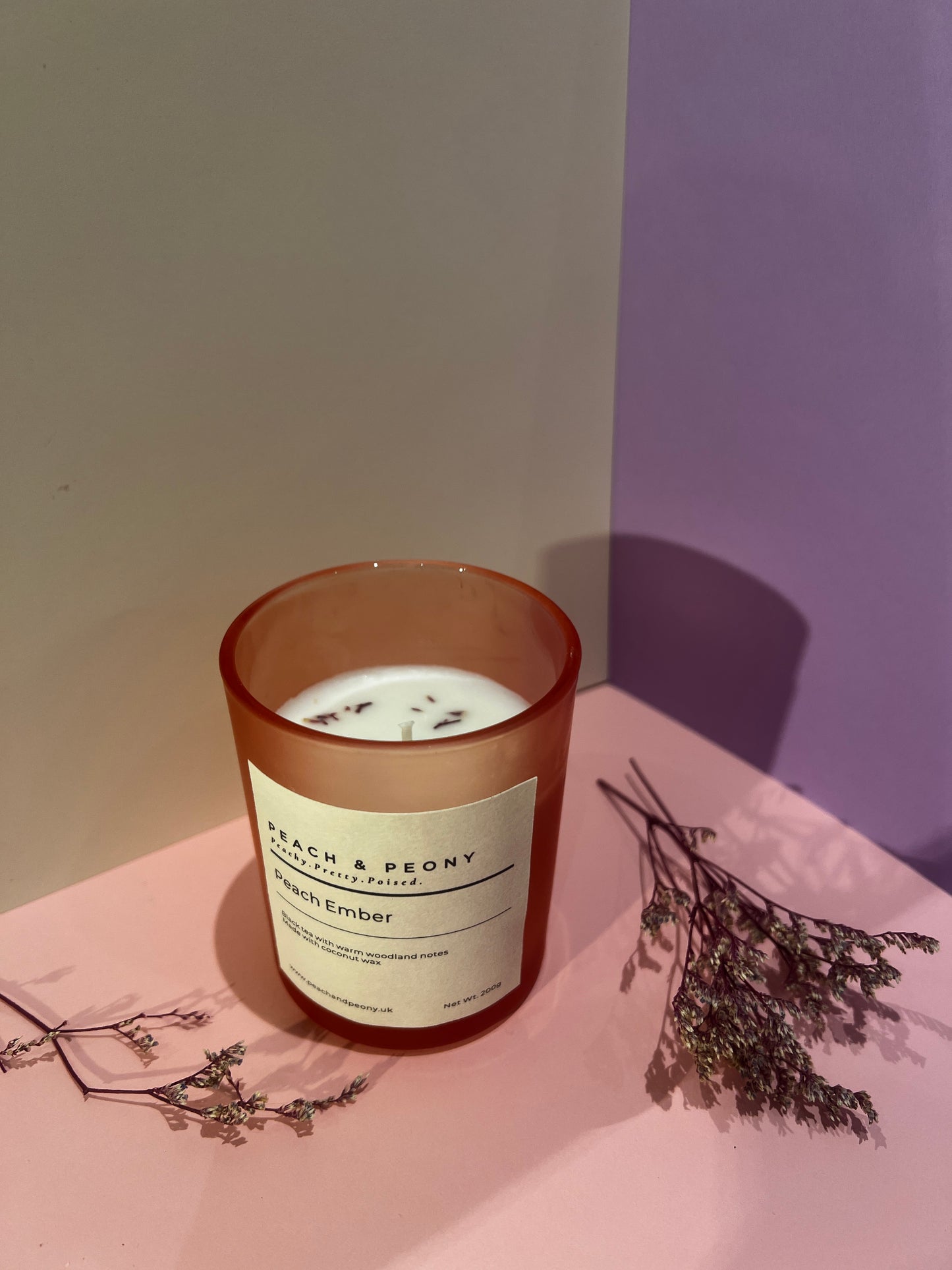 Peach & Peony Signature Collection: Handcrafted Scented Candles