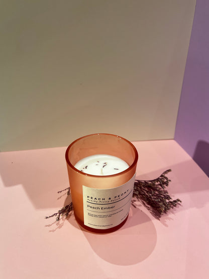 Peach & Peony Signature Collection: Handcrafted Scented Candles