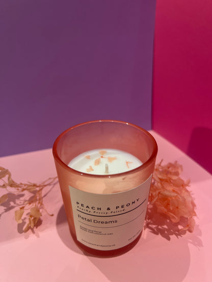Peach & Peony Signature Collection: Handcrafted Scented Candles