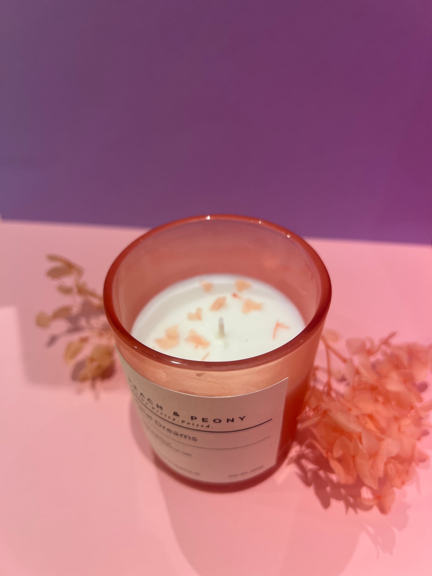 Peach & Peony Signature Collection: Handcrafted Scented Candles