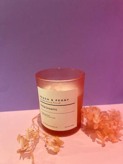 Peach & Peony Signature Collection: Handcrafted Scented Candles