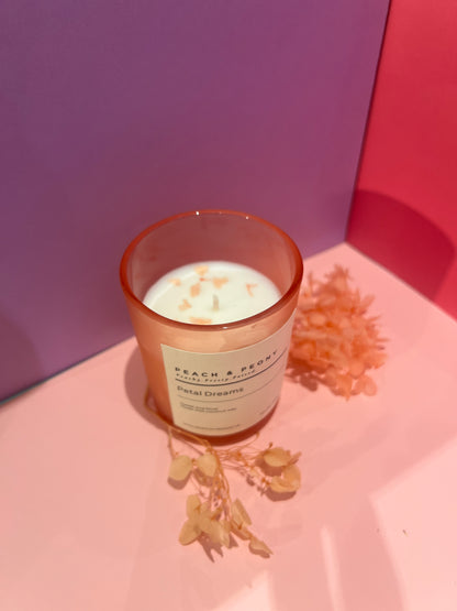 Peach & Peony Signature Collection: Handcrafted Scented Candles