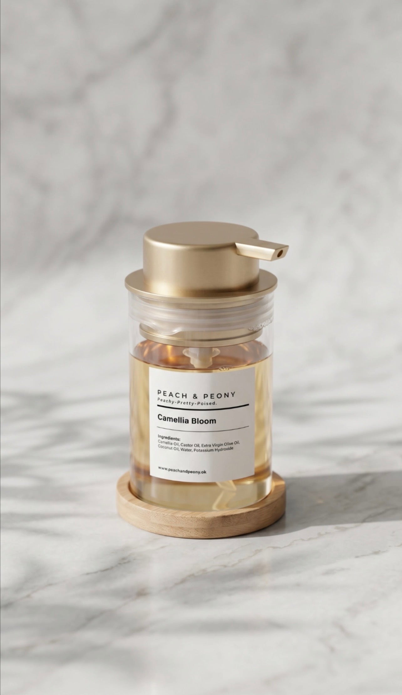 Botanical Natural Hand Soap 400ml Glass Bottle