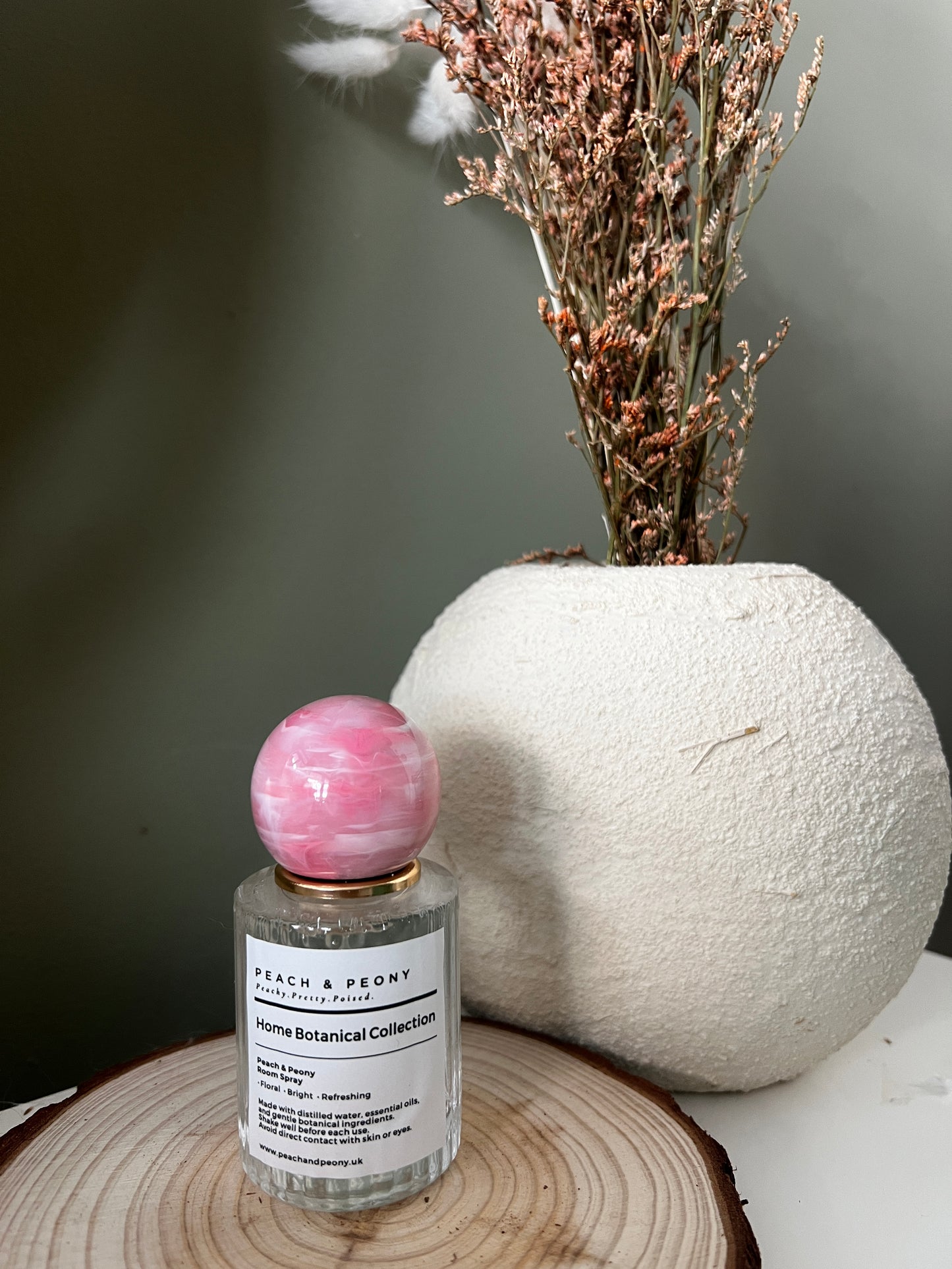 Botanical Natural Room Spray Peach & Peony Scent Air Mist