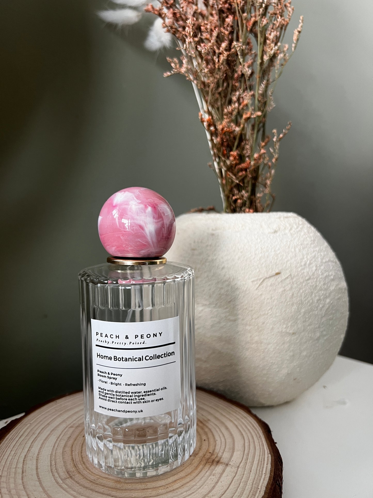 Botanical Natural Room Spray Peach & Peony Scent Air Mist