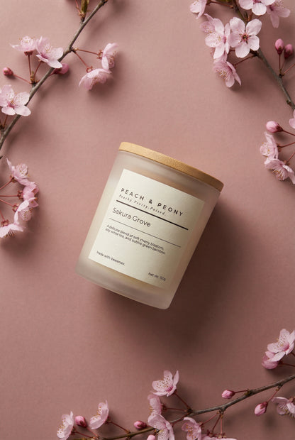 Handcrafted Natural Beeswax Floral Spring Candle