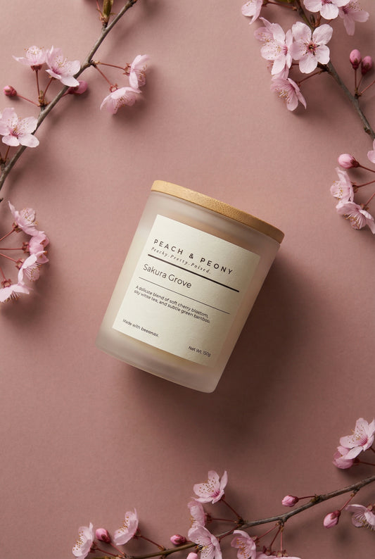 Handcrafted Natural Beeswax Floral Spring Candle