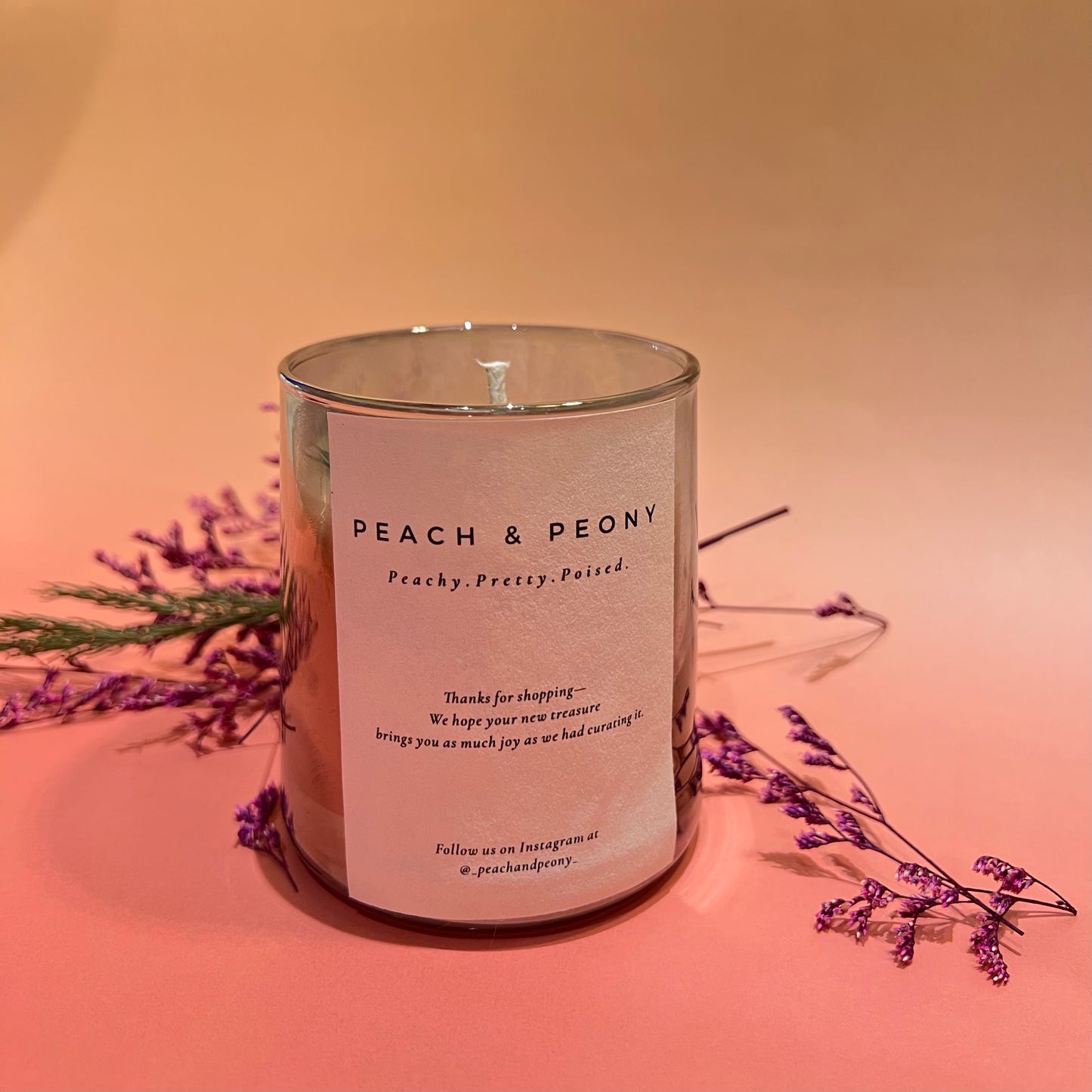 Handcrafted Flower Scented Candles