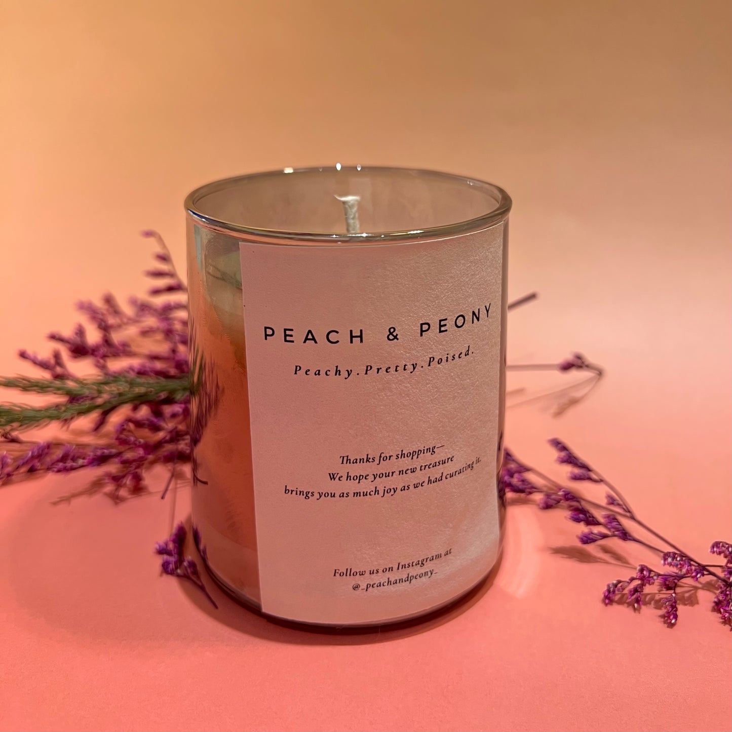 Handcrafted Flower Scented Candles