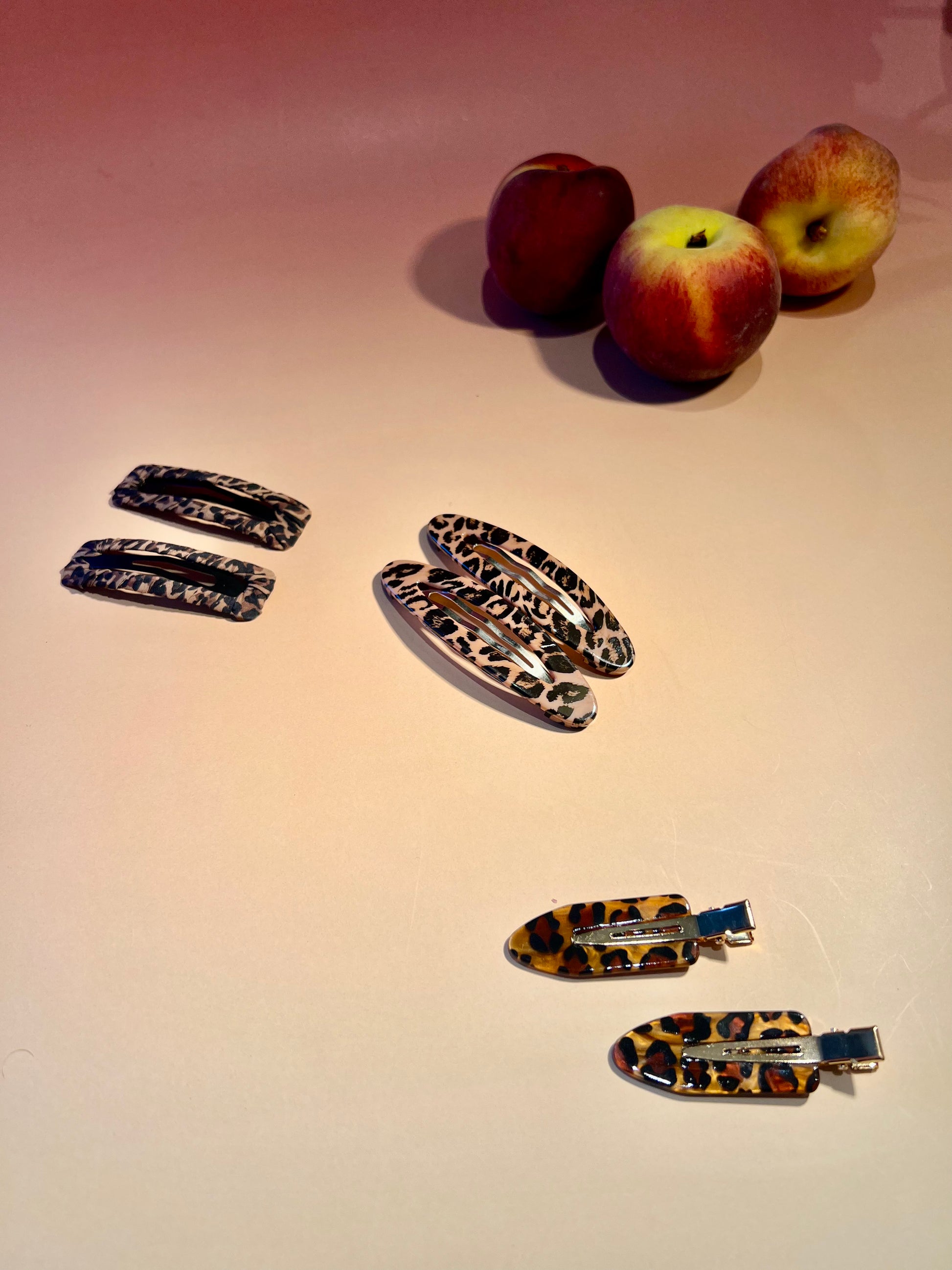Leopard Print Hair Clips