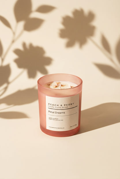Peach & Peony Signature Botanical Collection: Handcrafted Scented Candles