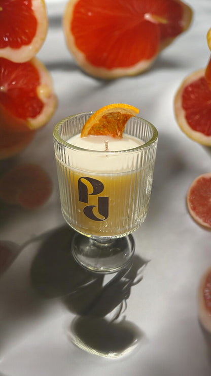 The Cocktail Candle Bar: Handmade Citrus Beeswax Candles