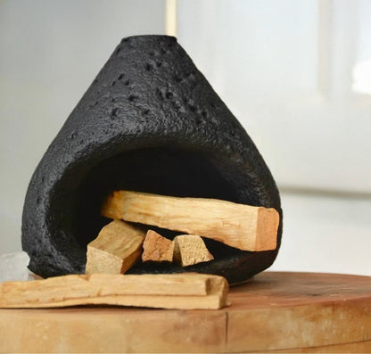 Palo Santo & Sage Cleansing Kit with Modern Concrete Holder Ritual Holder Set