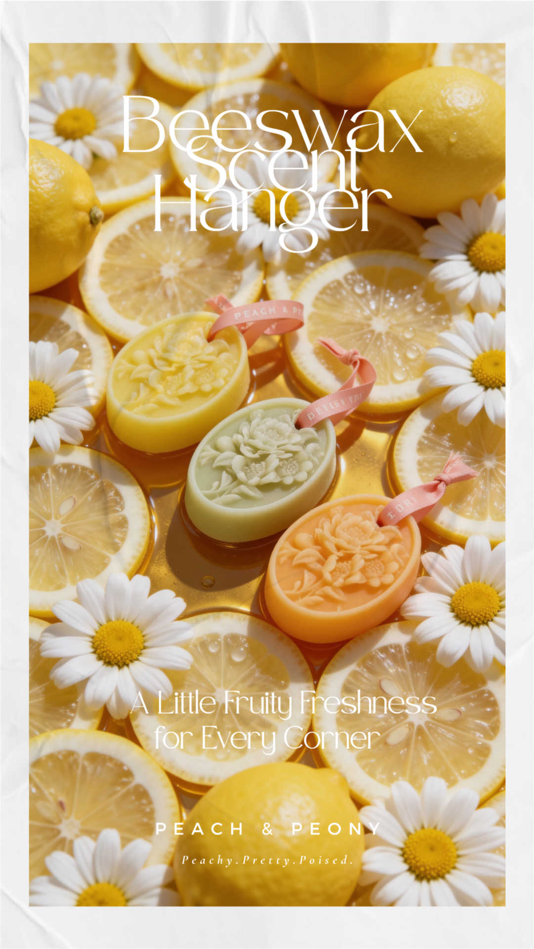 Hand-poured Natural Beeswax Scent Hanger