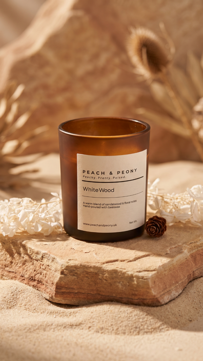 Peach & Peony Signature Botanical Collection: Handcrafted Scented Candles